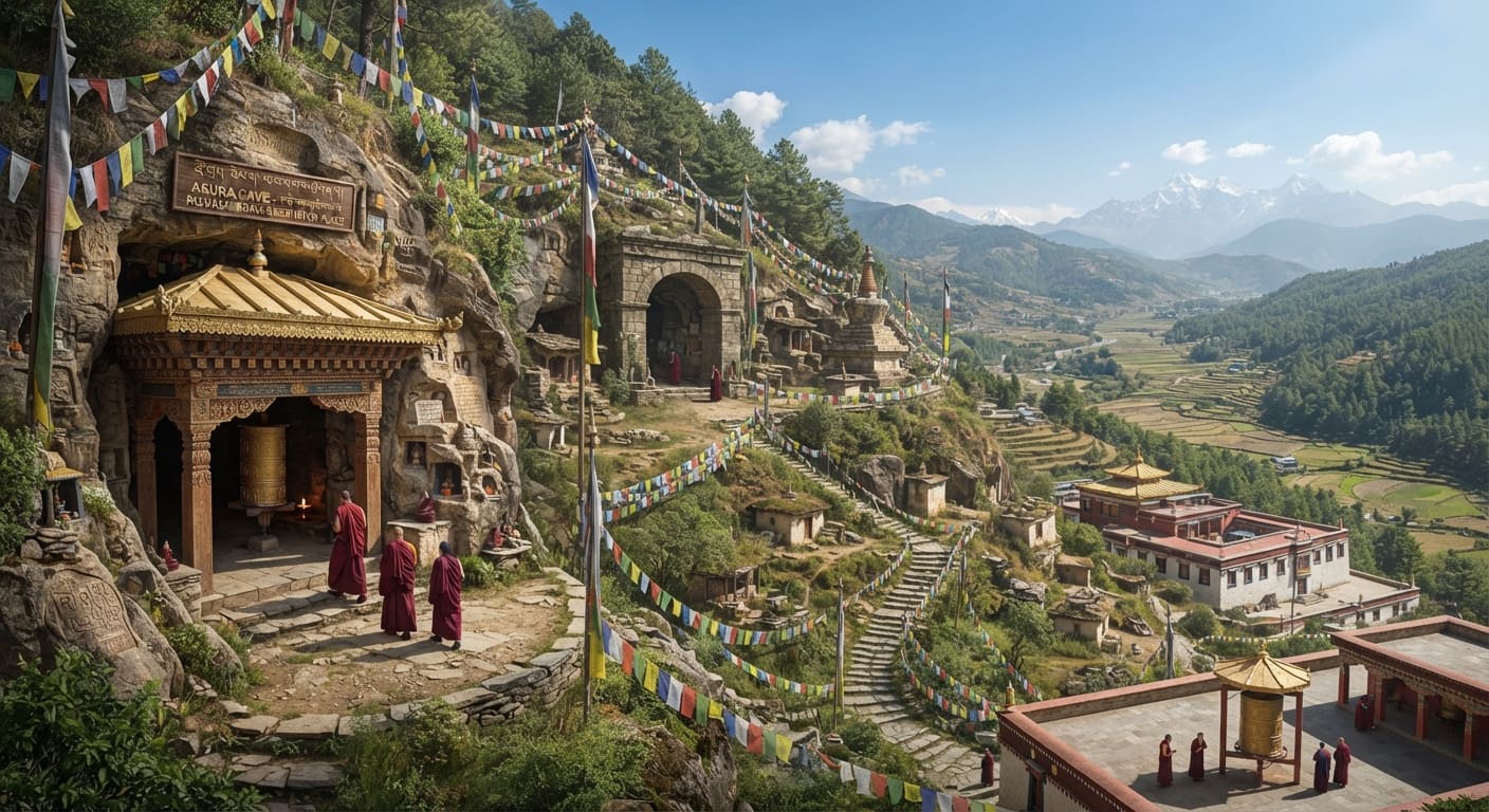 Pharping Sacred Caves & Buddhist Monasteries Tour cover photo